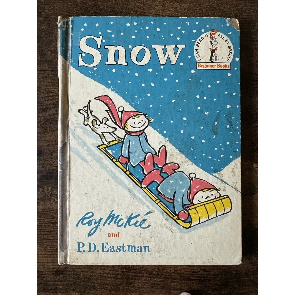 Vintage Snow Hardcover by Roy McKie PD Eastman 1962 Book Club Edition Dr. Seuss